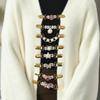 Scarf Cardigan Sweater Shawl Clip Qipao Outerwear Cape Retro Silk Clip