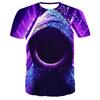 Summer New Men's Casual 3D Angel Printed Short Sleeved T-shirt