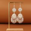 Retro Miao Silver Tassel Earrings: Ethnic Yunnan Long Dangle Women's Jewelry