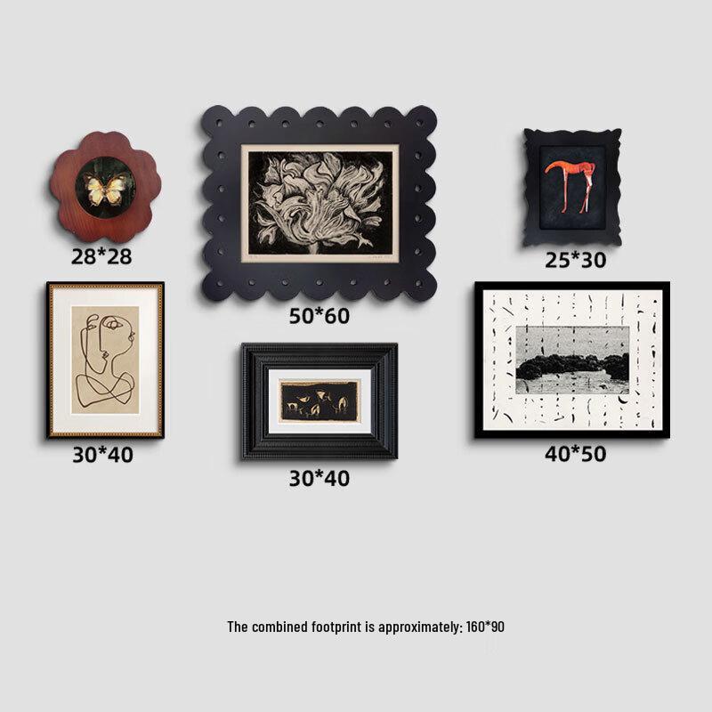 French Vintage Living Room Wall Art Set