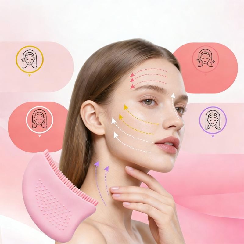 MultiFunction Face Tool Face Brush For Relaxation Beauty Routine With Quality Silicone Head Mild Stimulation