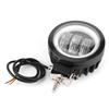 LED Arbeitsleuchte 6000K 30W Wasserdicht Runde Angel Eyes Lampe für Auto ATV Boot Offroad-Fahrzeug(Bernsteinfarbenes Licht )