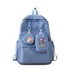 Girl Oxford Print Backpack Breathable Laptop Compartment School Students Use