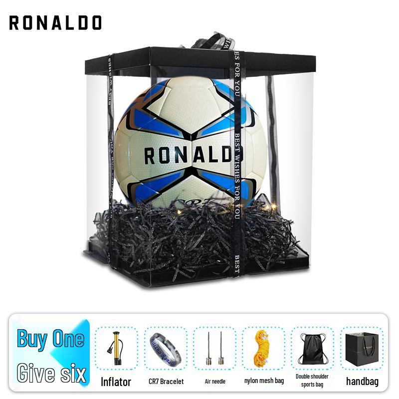 

Пам ятний шкіряний футбольний м яч CR7 Ліги Чемпіонів, Стійкий до зносу, Розмір 5 (Дитячий та Дорослий) для змагань та вступних іспитів до школи. Size 5 (Standard 11-a-side)