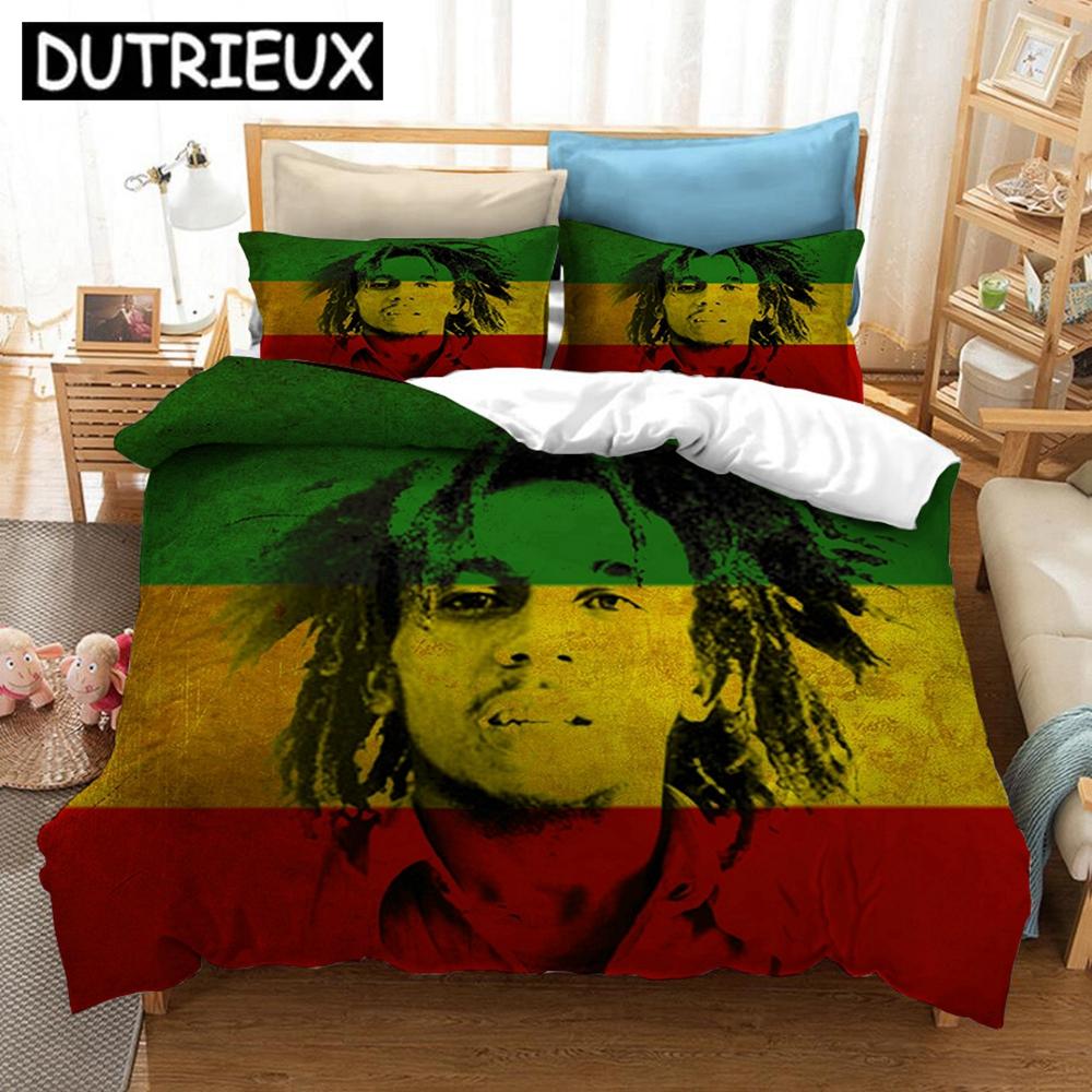 

Comforter Bob Marley 3D Printed Bedding Set S S Comforter Bedding Set Bedclothes (No Sheet) Comforter (quilt)-EU Single(135*200cm)3pcs