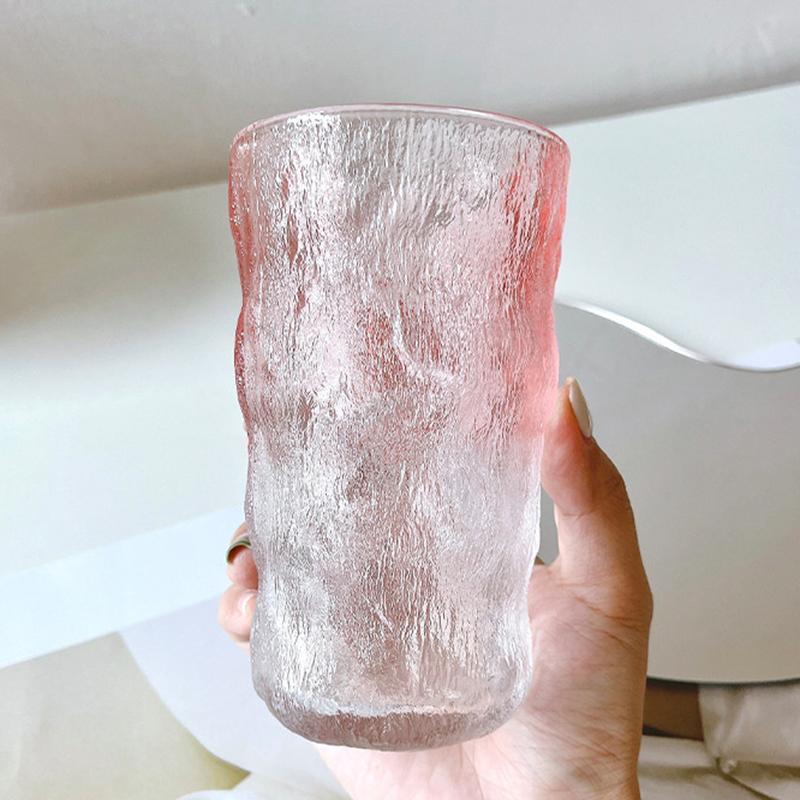

Бутилированная вода Матовый розовый стакан для виски Бокалы для вина Напитки Чашки Роскошные чашки Барные кухонные стаканы Кемпинг Креативная посуда для питья 380ml