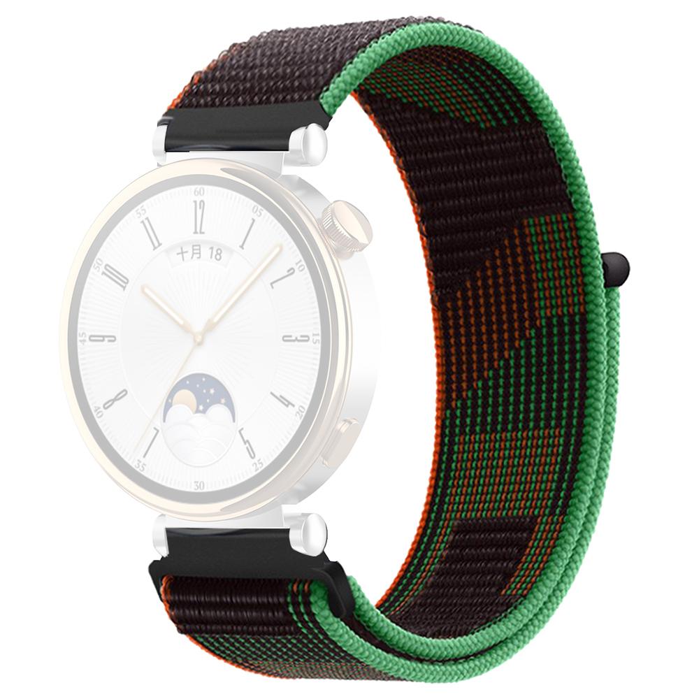 For Huawei Watch GT 4 41mm/Garmin Venu 3S Watch Band 18mm Nylon Loop Adjustable Wrist Strap