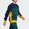 Adidas Originals Trefoil Colorblock Pullover Hoodie Men Hoodie Forest-Green GD2101