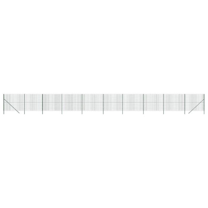 VidaXL Wire Mesh Fence, Decorative Fence Panel, Garden Patio Outdoor Protection Barrier, Green 154093