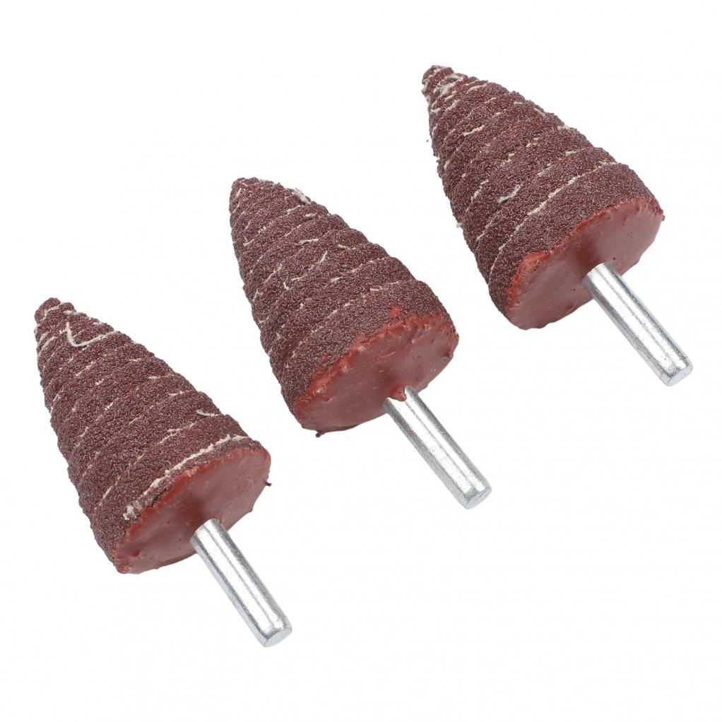 Cone Flap Wheel Sanding Head Electrostatic Sand Coating