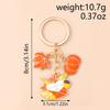 Fashion Autumn Maple Leaf Keychain Women Girls Corn Pumpkin Key Ring Pendants for Handbag Decor DIY Key Chain Jewelry Gifts
