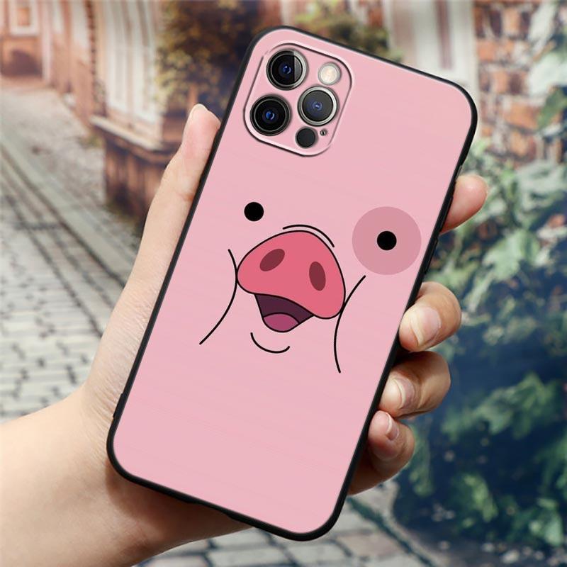 Cute Funny Gravity Falls Waddles Cartoon Phone Case For Apple iPhone 14 13 12 11 Pro Max 8 7 SE 2020 2022 XR XS Mini Plus Cover