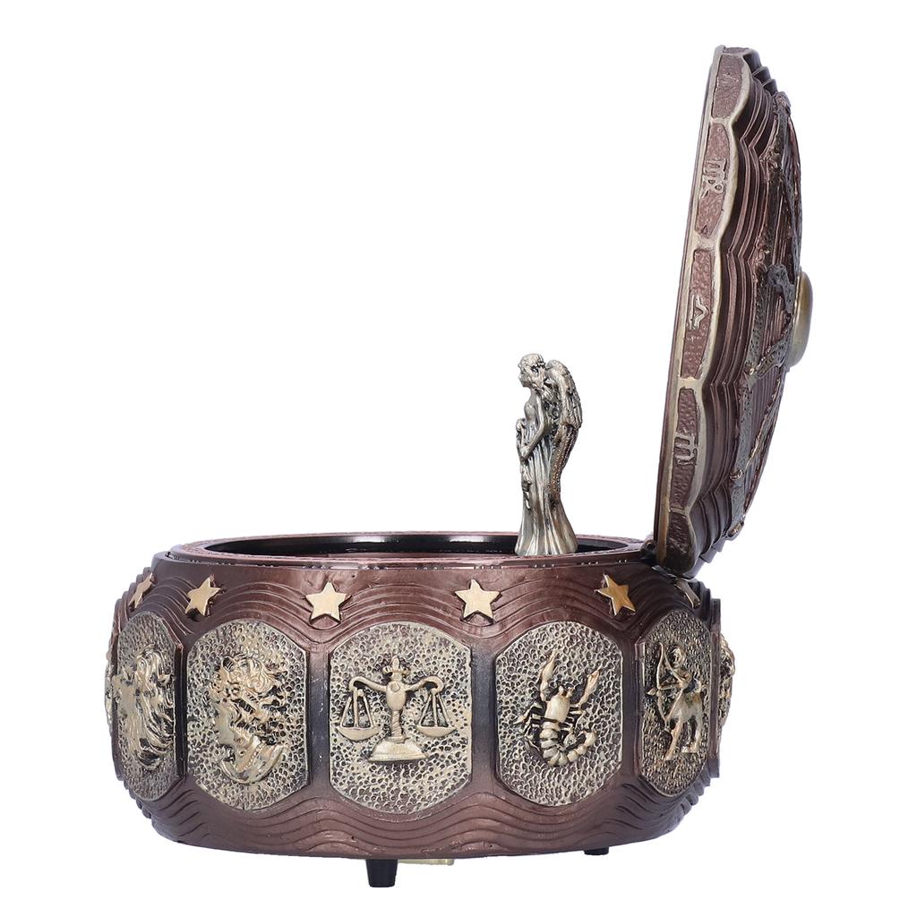 Music Box Fashion Creativity Rotating 12 Constellations Firends Birthday Holiday GiftsCoppery