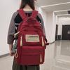 Schoolbag Korean Version of Junior and High School Student Schoolbag Fashionable New Casual Simple Backpack Large Capacity Fashion Travel Backpack