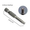 5Pieces Special-shaped Screwdriver Set 50mm U-shaped Y-Type Triangle Inner Cross Three-points Screwdriver Bit Tool