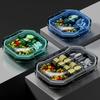 6 Grids Pill Storage Box Travel Medicines Storage Box Drug Separation Mini Portable Organizer Container With Seal Ring
