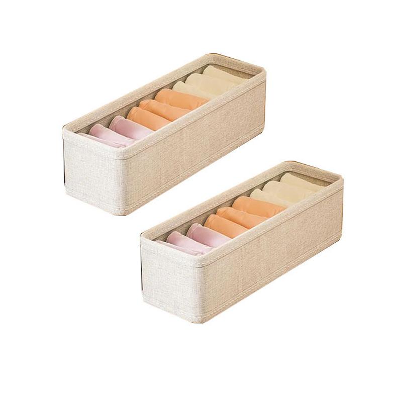 1/2/4 pièces Boîtes de rangement pour vêtements à fentes multifonctionnelles Pliables Empilables Boîte de rangement pour sous-vêtements et chaussettes Organisateur de garde-robe pour la maison