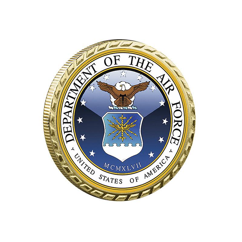 United States Space Force Challenge Coin Und Heros Valor Gebet Für Mut Münze Souvenirs Münzen Vergoldet Dekorationen