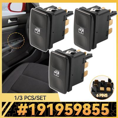 1/3 stücke 191959855 Elektrische Fensterheber Control Schalter Konsole Taste Für VW Caddy Jetta Polo 6N Golf GOLF MK2 1985-1992 GTI 6K0959855A