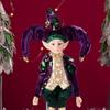 Purple-Green-Gold Sequin Christmas Elf Doll