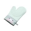 Silicone Heat-Resistant Non-Slip Oven Gloves, Thickened Two-Finger Design for Baking and Microwave Use