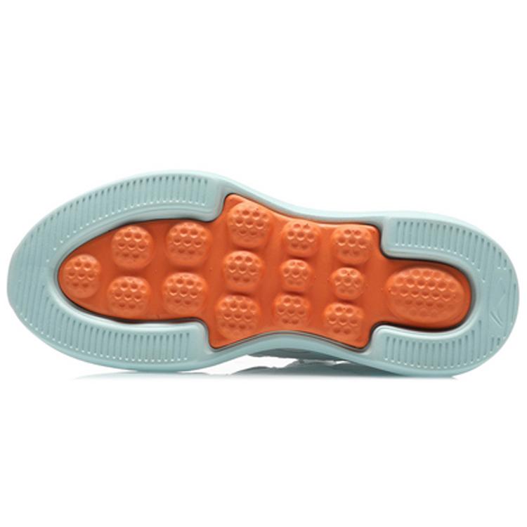 New LiNing Cushioning, Breathable, Lightweight, Rebound Low Top Running Shoes Women's White Blue AREQ022-1