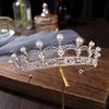 New Minimalist Crown Headwear Pearl and Rhinestone Princess Crown Hair Accessory Wedding Banquet Dress and Wedding Dress Accessories