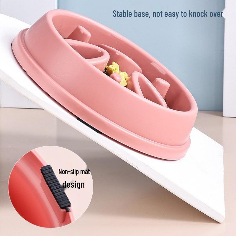 Pet Anti-Choke Slow Feeder Dog Bowl, Non-Slip Base, Hot Seller