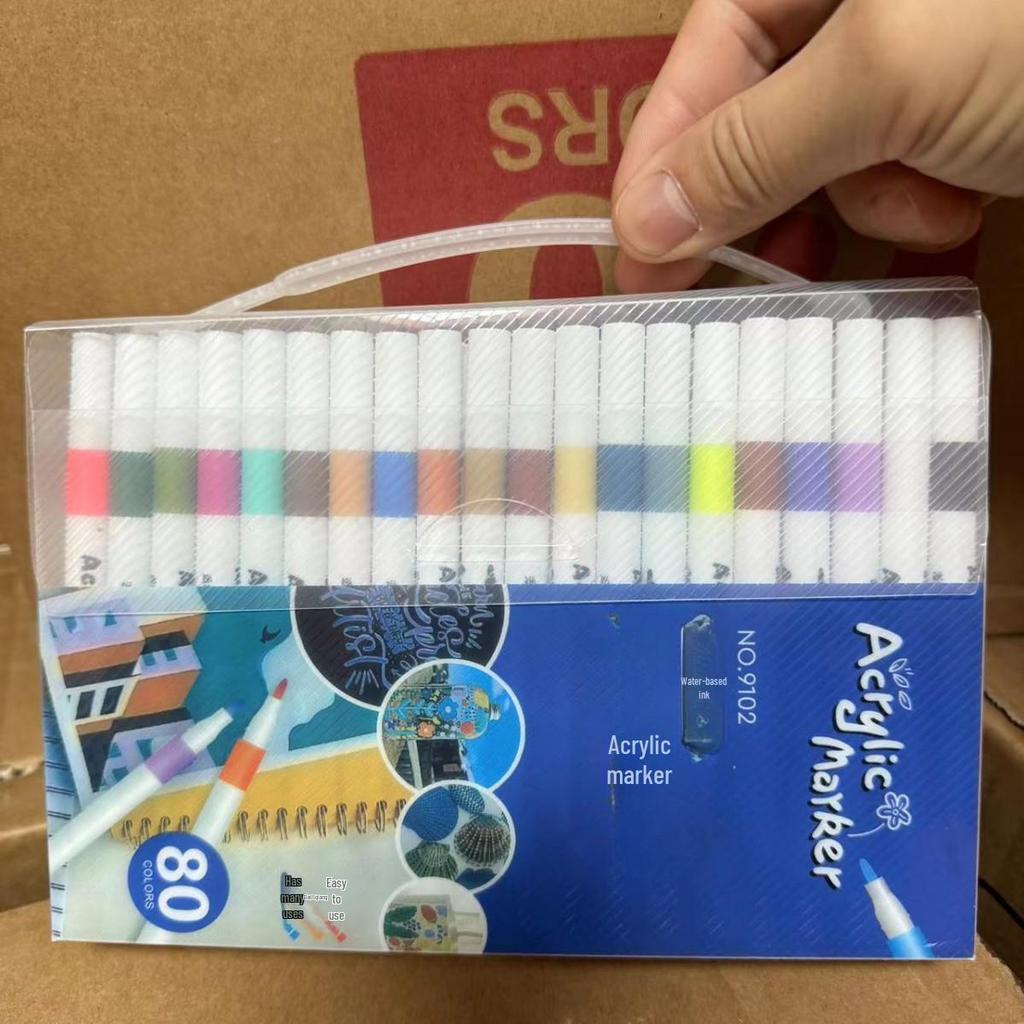 Acrylmarker Stiftset: 12/24/36/48/60 Schnelltrocknende Aquarell-Highlight-Marker