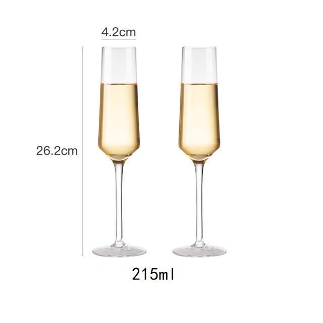 2 adet 150-250ml Kristal Kadeh Şampanya Bardağı Kupa Yaratıcı Kırmızı Şarap Köpüklü Tatlı Şarap Bardağı Düğün Parti Bar Ev İçecek Bardağı