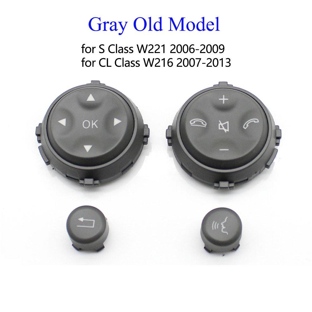 W221 W216 Auto Multifunktions Schwarze Lenkrad Druckknopf Abdeckung Tasten Für Benz S CL Klasse S280 S300 S350 S400 S600 2006