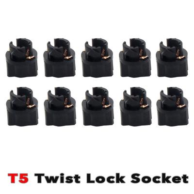 10 יחידות T5 LED Twist Socket PC47 לוח מכשירים החלפת מחזיק מנורה