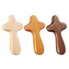 Handheld Wooden Cross Hand Cross Decorative Small Cross Desk Home Cross for Shelf Wedding Nursery Christian