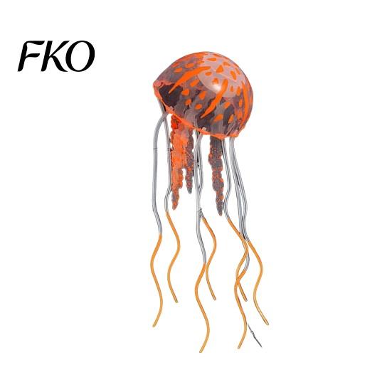 Ungiftiges Aquarium-Dekorationsobjekt, künstliche Qualle, weiches Silikon, fluoreszierend, realistisch, schwimmende Qualle für Meerwasseraquarien, sicheres Fischbecken