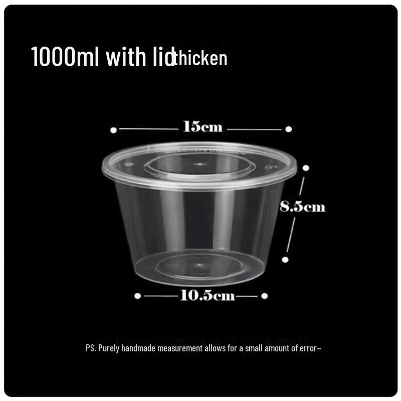 St. Biley Round Disposable Food Containers with Lids