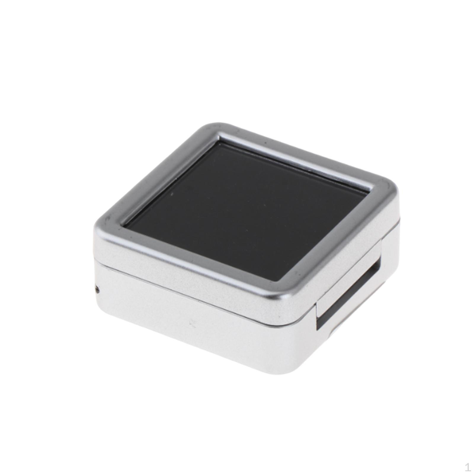 

Ящик для хранения драгоценных камней, контейнер-витрина, квадратный акриловый держатель для драгоценных камней для коллекционирования S