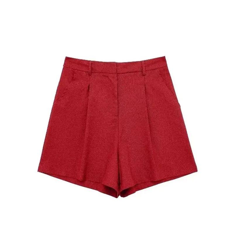 Single Brewed Vest Shorts Set Single Breasted V-neck Vest Vest Shorts Set