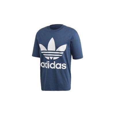Originals T-shirt à manches courtes et col rond Trèfle Homme Hauts Bleu uniforme FM3795