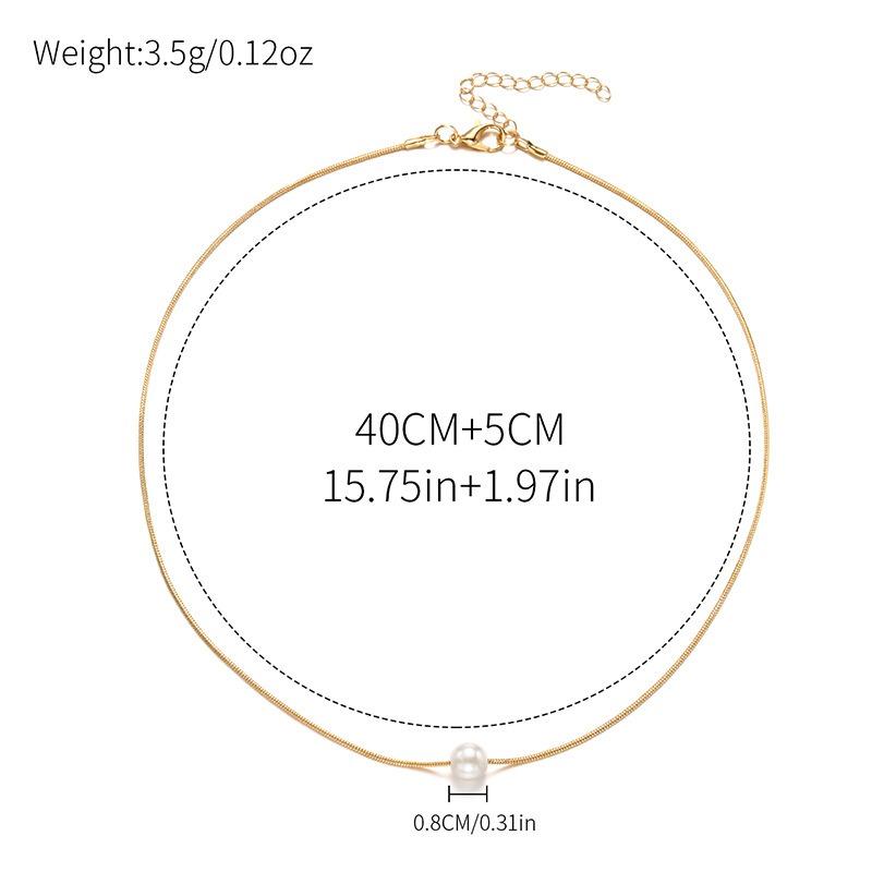 Pearl Necklace Jewelry Women's High Sense Simple Versatile Niche Design Pendant Light Luxury Necklace