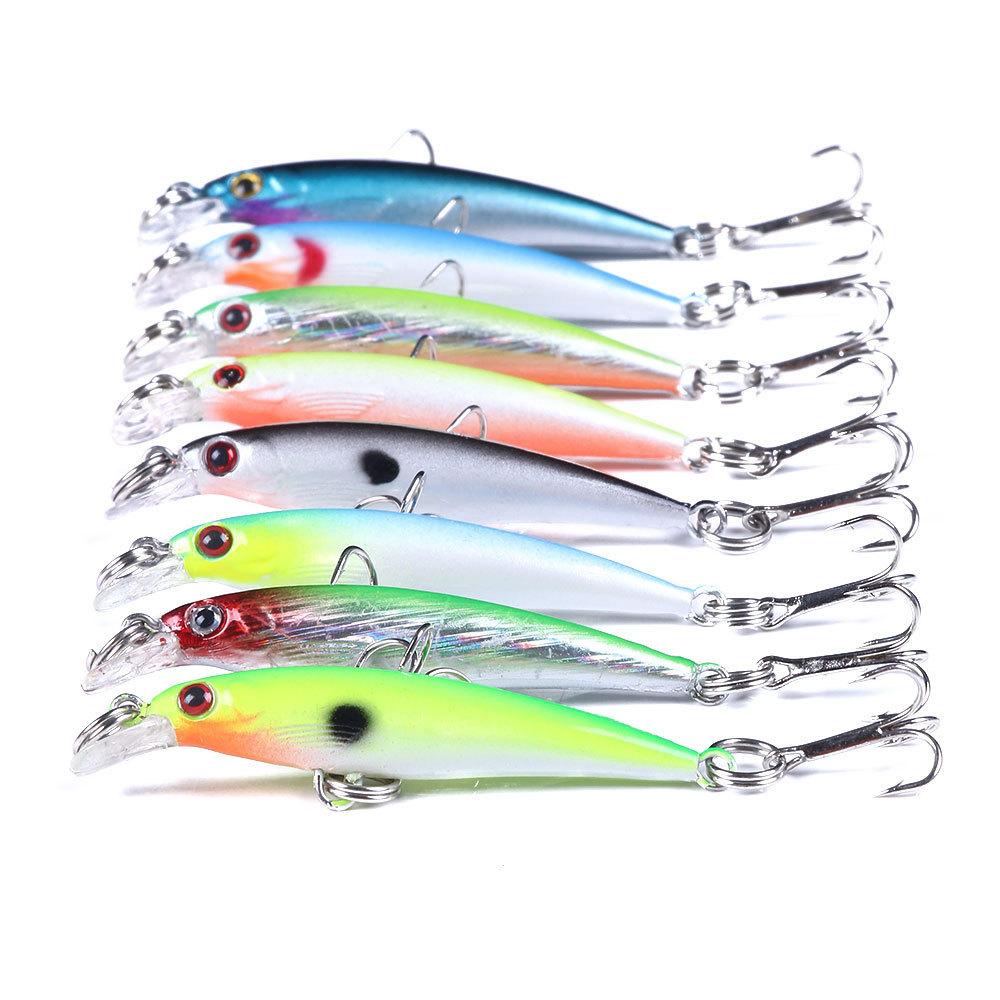 8Packaged floating pocket-sized artificial bait5CM2.1GBionic Minnow Fishing Lure Set for Micro Lure Fishing (as the picture,5CM-2.1G)