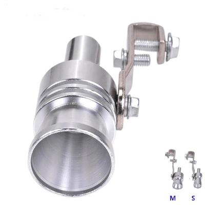 Stříbřitý Universal Car Turbo Sound Whistle Sound Simulator Repas vozidla Výfukové potrubí Turbo Sound Whistle Car