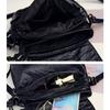 Neue doppellagige Damentasche aus gewaschenem Leder für Damen, koreanische Mode, Umhängetasche mit Nieten, eine Schulter, Mamatasche aus weichem Leder für Damen