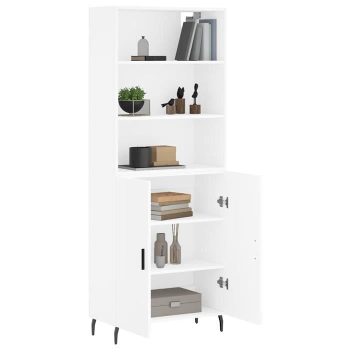 VidaXL Highboard White 69.5x34x180 Cm Engineered Wood 3189269