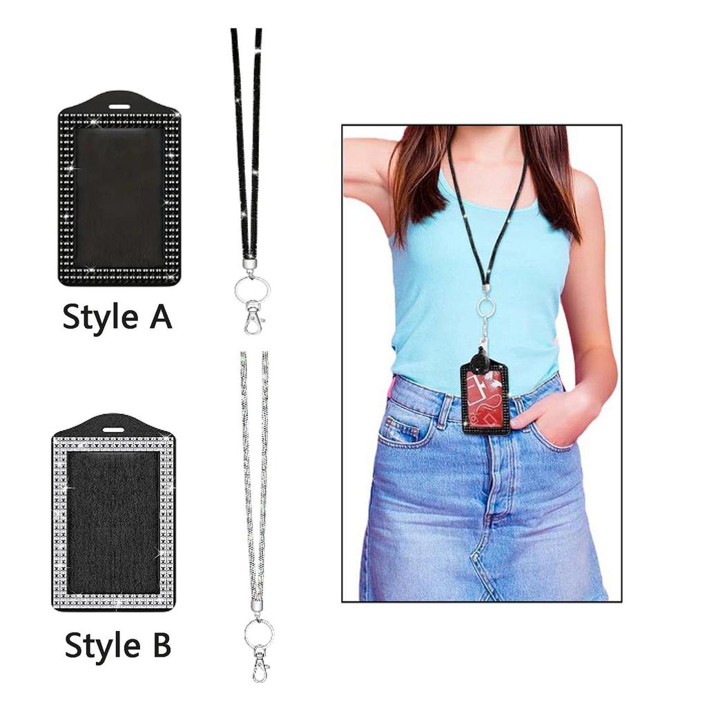 Case ID Card Cover Fashion Holder with Lanyard for Wedding School Game Cards