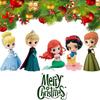 Pendentifs Ornements Scintillants Disney Princess pour Sapin de Noël