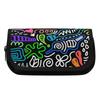 Pencil Pouch Double Layer 300D Polyester Zipper Closure with Dual Compartments for Pens Ruler Eraser Scissors for Office School