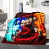 1Pc Sonic Vs Shadow Battle Blanket For Couch Bed Plush Cozy Fuzzy Blanket Super Soft Warm Blankets For Fall And Winter 0918238