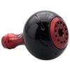 HEIGHTEN Reel Handle Compatible with Shimano and Daiwa Reels Type Type Aurora Series Wine 30mm/38mm Knob, (Shimano A) (Daiwa S), (Black & Red, 30mm)