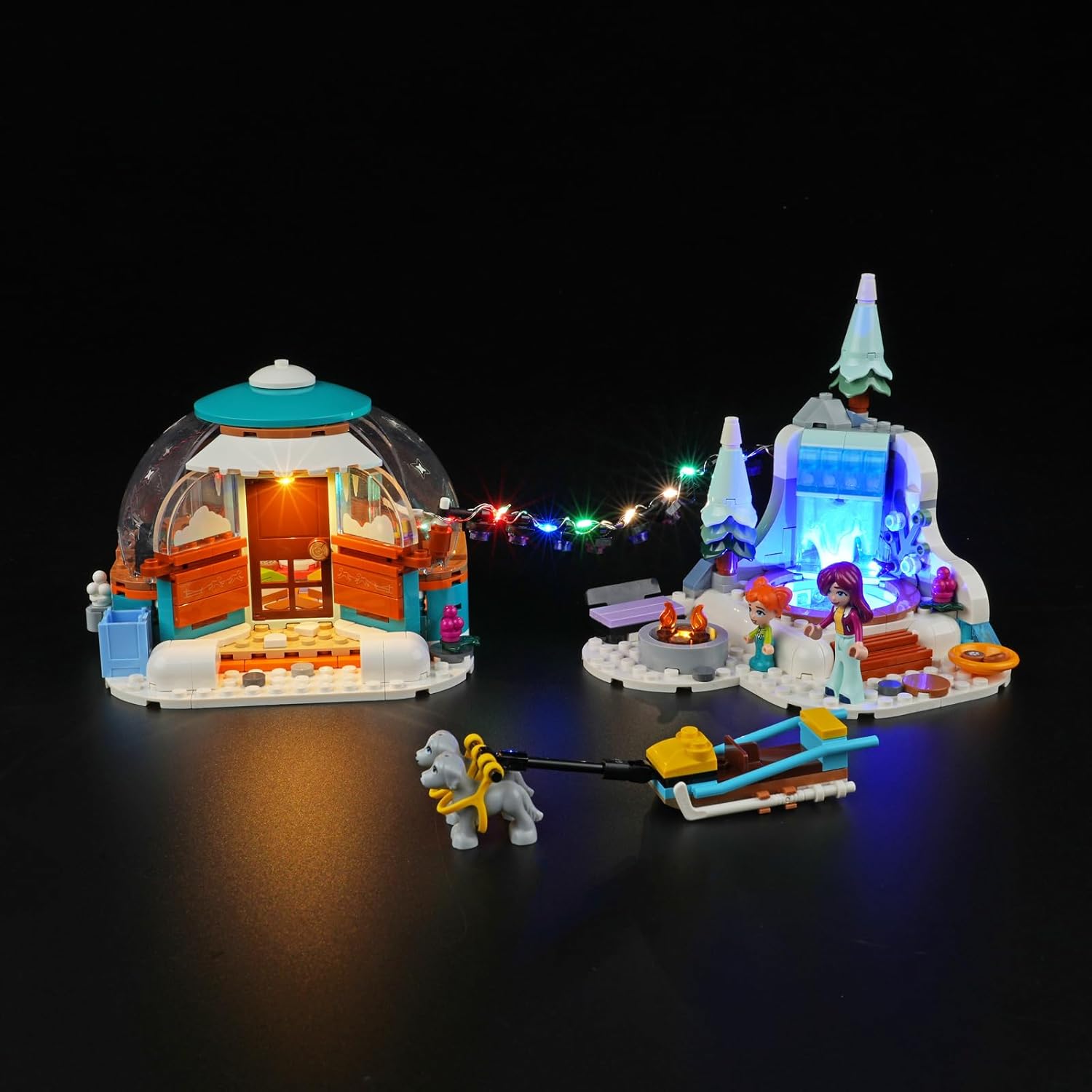 Светодиодный комплект для Lego Friends Иглу - Праздничное приключение 41760 Совместимый, Только огни