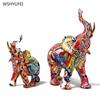 1PC Resin Mother Elephant Ornament living room office bedroom Home furnishing Housewarming gift Elephant design Sculpture Crafts